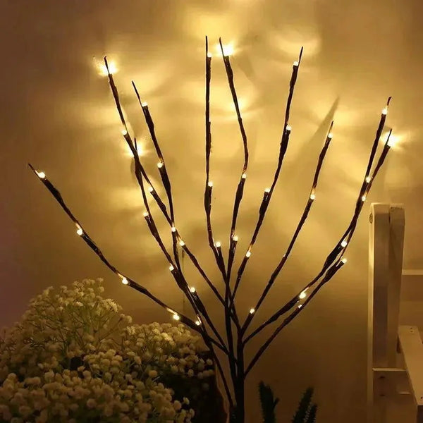 Árvore de Natal LED com Galhos Iluminados para Decoração Offertaza